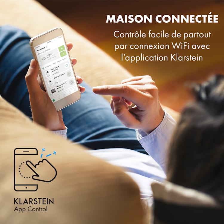 Max Breeze Smart climatiseur mobile 15000 BTU/h (4,4 kW) EEC A Blanc
