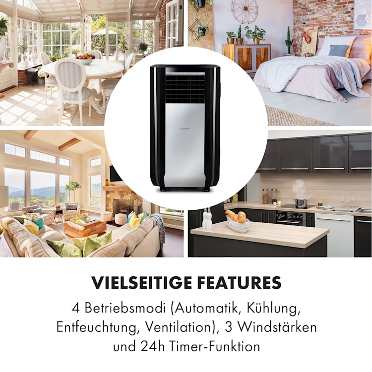 Max Breeze Smart mobile Klimaanlage 15000 BTU/h (4,4 kW) EEC A 15.000 BTU | Schwarz