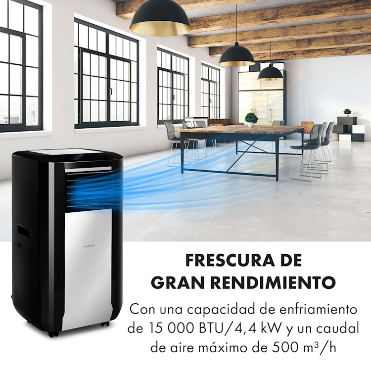 Acondicionador de aire móvil Max Breeze Smart 15000 BTU/h (4,4 kW) EEC A Negro