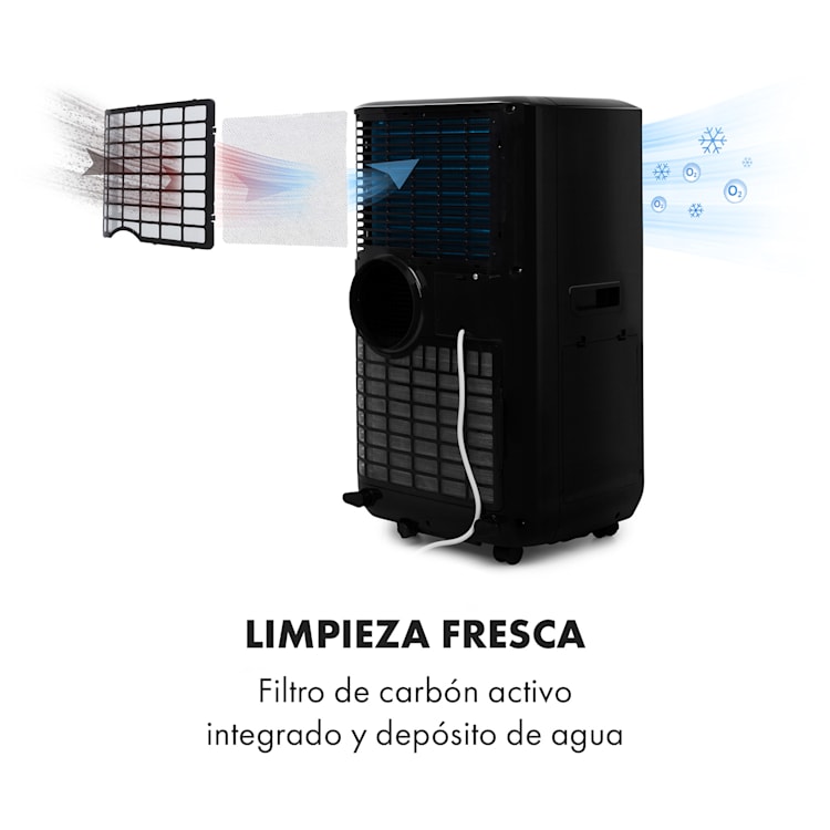 Acondicionador de aire móvil Max Breeze Smart 15000 BTU/h (4,4 kW) EEC A Negro