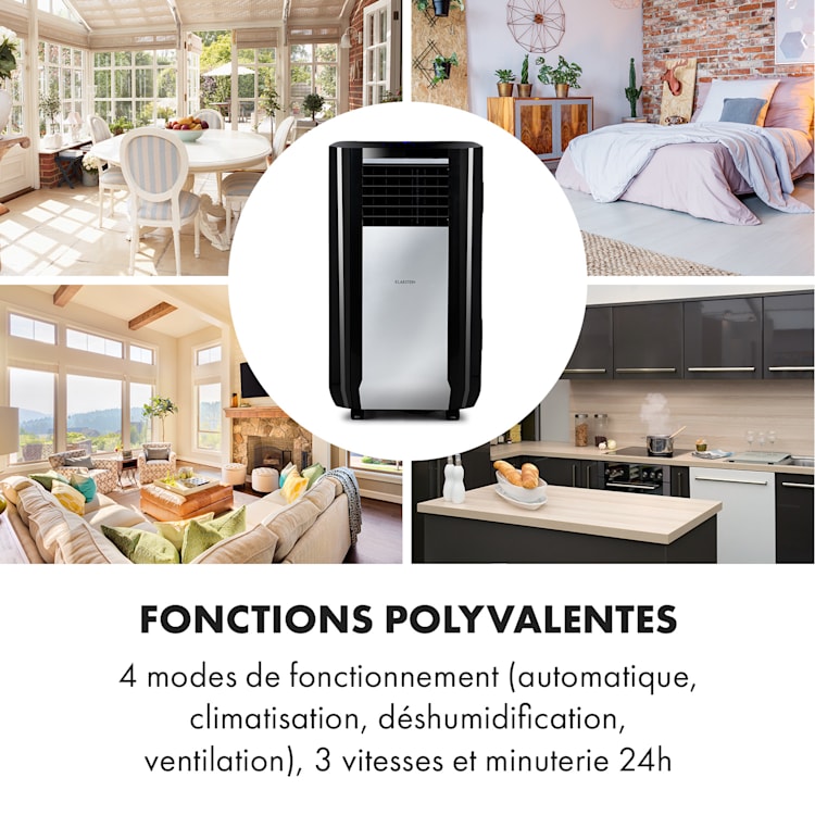 Max Breeze Smart climatiseur mobile 15000 BTU/h (4,4 kW) EEC A Noir