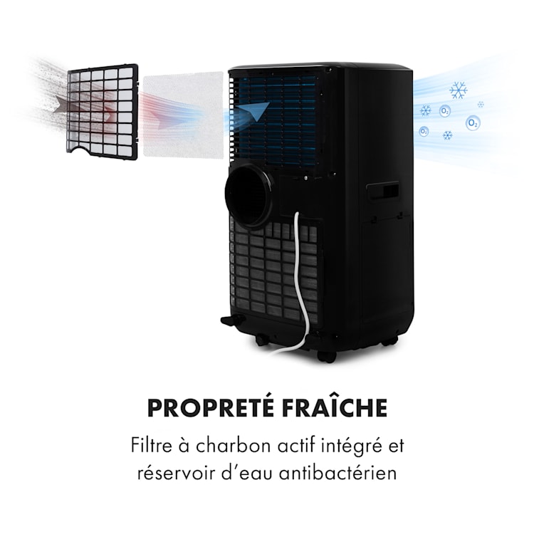 Max Breeze Smart climatiseur mobile 15000 BTU/h (4,4 kW) EEC A Noir