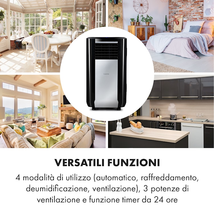 Max Breeze Smart, climatizzatore portatile, 15000 BTU/h (4,4 kW), EEC A 15.000 BTU | Nero