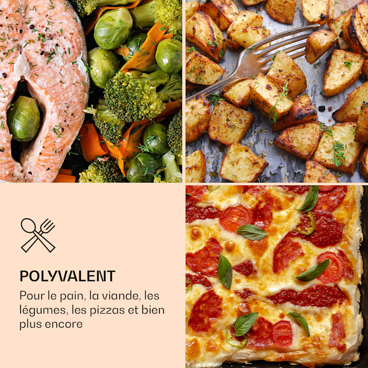 Four à pizza Diavolo Napoletana Poêle à bois acier inoxydable Noir