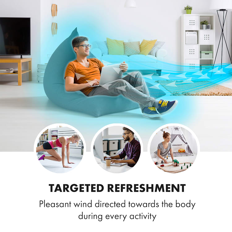 Mana Peak, stĺpový ventilátor, 3 úrovne, 3 režimy, 50 W Biela