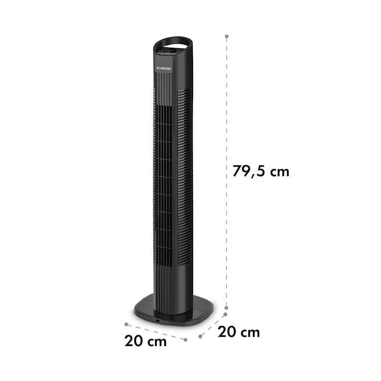 Mana Peak Säulenventilator 3 Stufen 3 Modi 50 W Schwarz