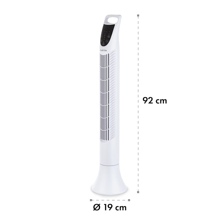 Mount Everest, sloupový ventilátor, 3 úrovně, 3 režimy, 40 W Bílá