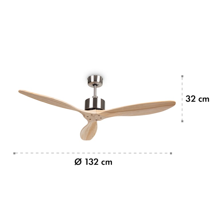 Santa Elena Deckenventilator 52" 9.060m³/h 3 Echtholzflügel