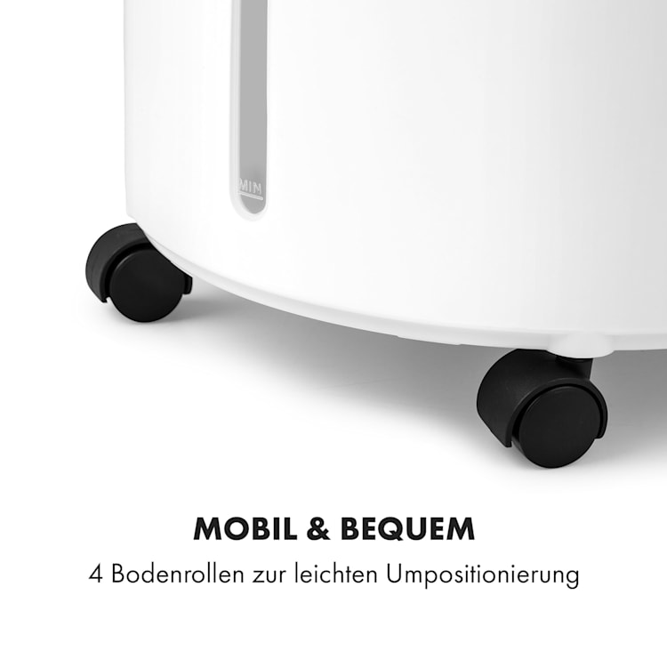 Skypillar 3-in-1 Luftkühler Ventilator Luftbefeuchter Tank 5L Fernbedienung Touch-Panel Weiß
