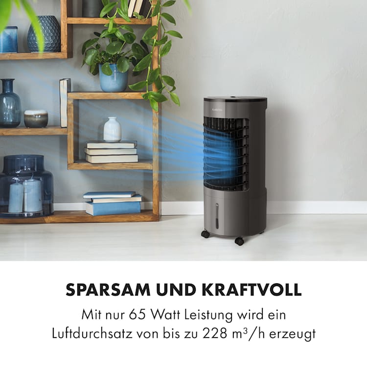 Skypillar 3-in-1 Luftkühler Ventilator Luftbefeuchter Tank 5L Fernbedienung Touch-Panel Dunkelgrau
