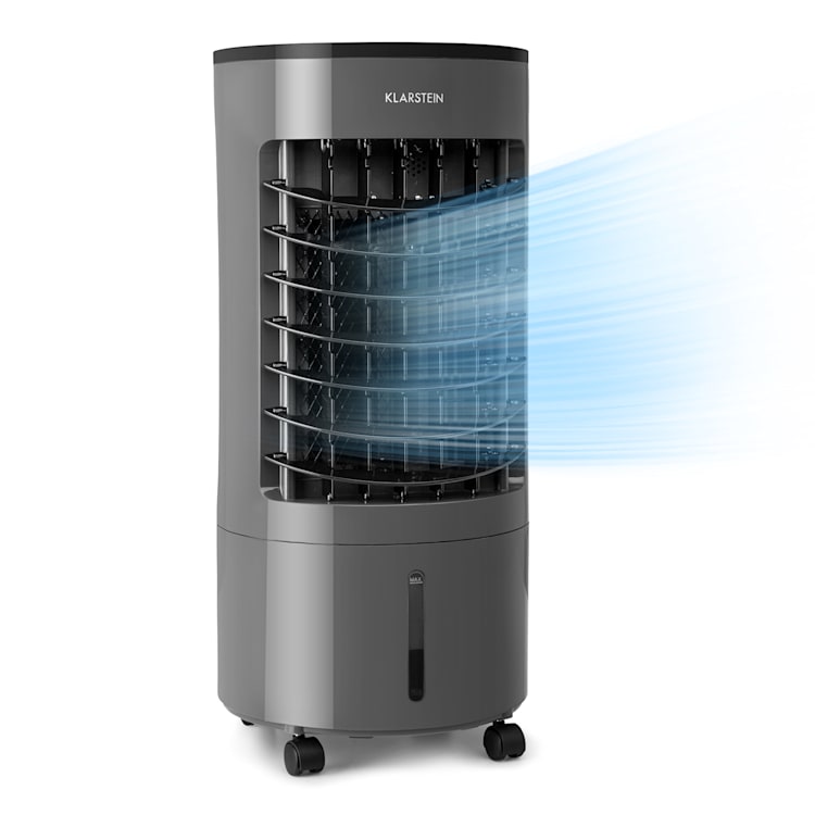 Skypillar 3 em 1 Resfriador de Ar Ventoinha Umidificador Tanque de 5L Controlo Remoto Painel de Toque Cinzento Escuro