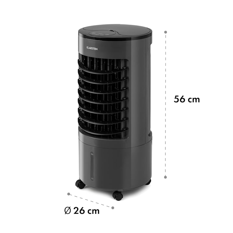 Skypillar 3-in-1 Luftkühler Ventilator Luftbefeuchter Tank 5L Fernbedienung Touch-Panel Dunkelgrau