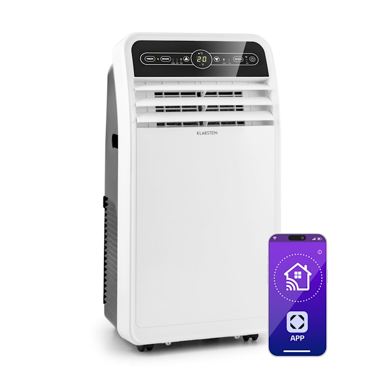 Metrobreeze New York 7k climatiseur mobile 7000 BTU/2,1 kW CEE A télécommande 7.000 BTU | Blanc