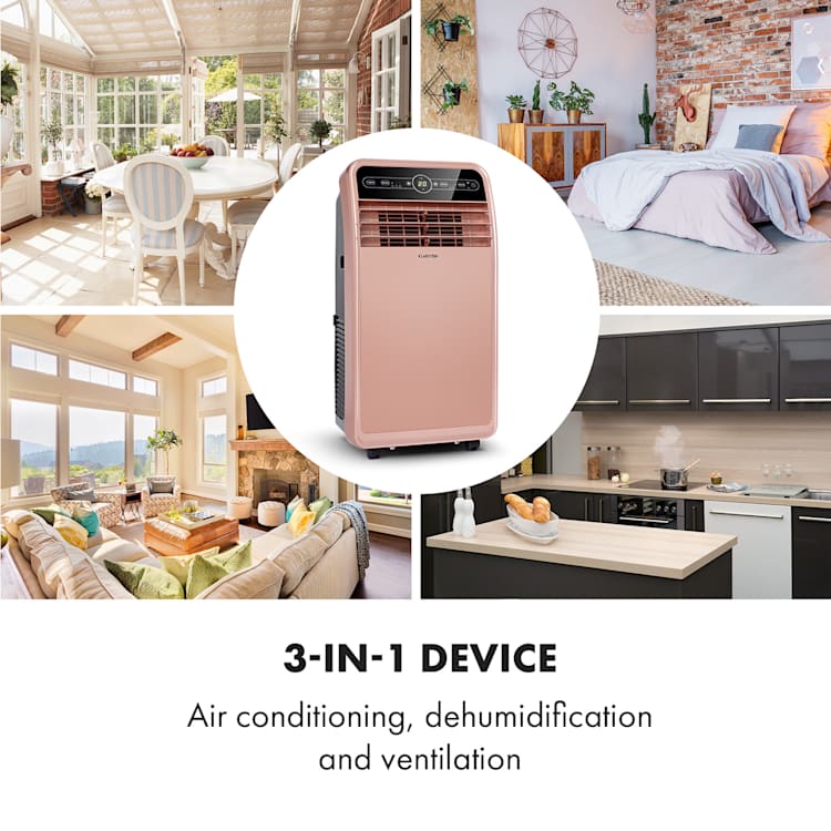 Metrobreeze New York Smart 12k mobil luftkonditionering 12000 BTU/3,5 kW EK A fjärrkontroll roséguld 12.000 BTU | Roséguld