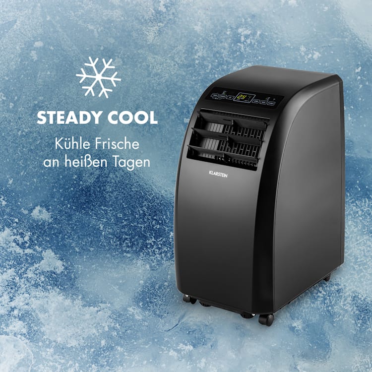 Metrobreeze Rom Smart mobile Klimaanlage 10.000 BTU 3 kW Fernbedienung Schwarz
