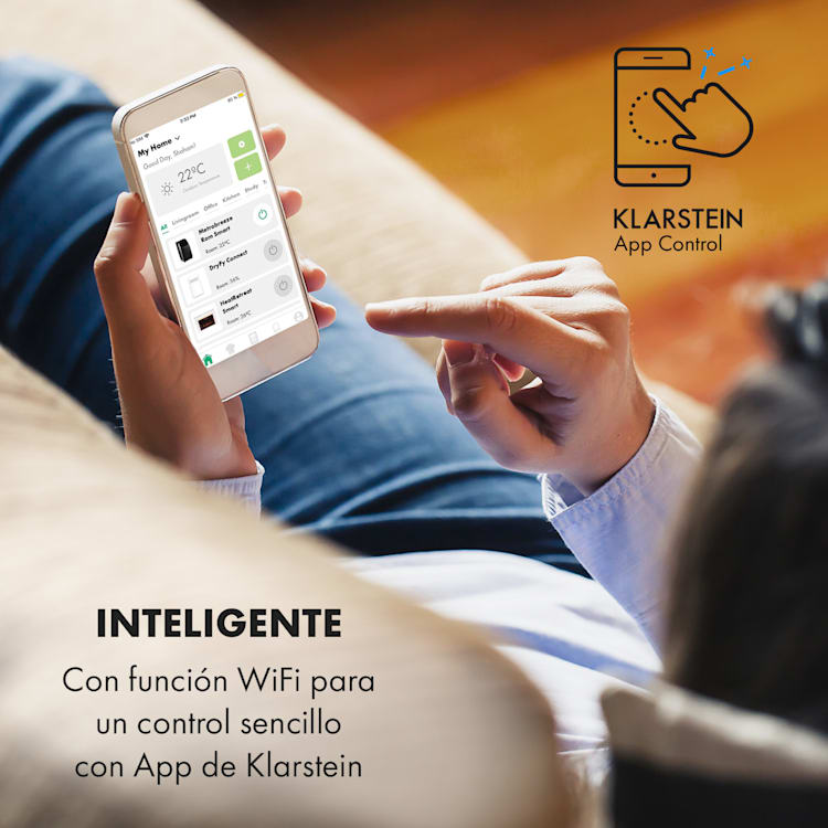 Acondicionador de aire móvil Metrobreeze Rom Smart 10.000 BTU / 3,0 kW Control remoto EEC A+ Negro