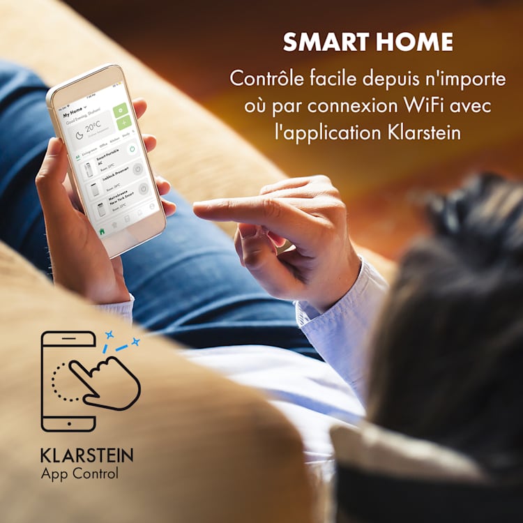 Climatiseur mobile Pure Blizzard Smart 7k 7000 BTU/2,1 kW EEC A Télécommande 7.000 BTU | Noir