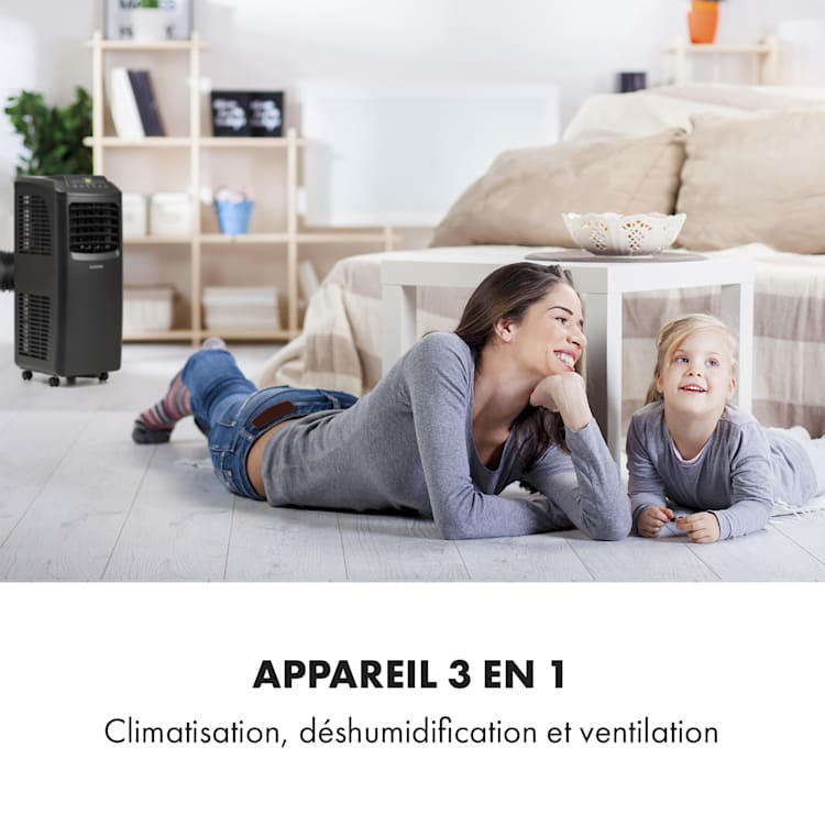Climatiseur mobile Pure Blizzard Smart 7k 7000 BTU/2,1 kW EEC A Télécommande 7.000 BTU | Noir
