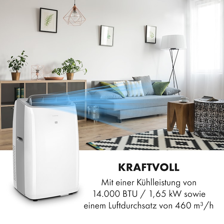 Grandbreeze Pro 14K Klimaanlage 3-in-1 460 m³/h 14.000 BTU/4,1 kW Weiß