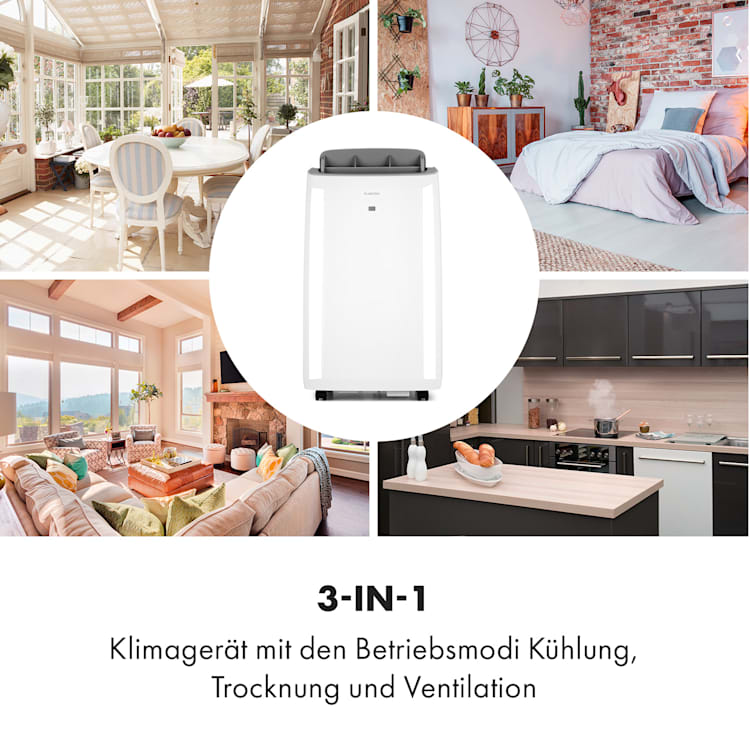 Grandbreeze Pro 14K Klimaanlage 3-in-1 460 m³/h 14.000 BTU/4,1 kW Weiß