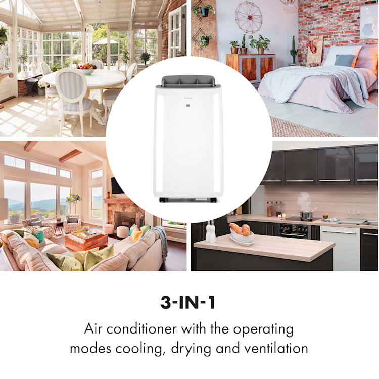 Grandbreeze Pro 14K, aer condiționat portabil 3 în 1, 460 m³ / h, 14.000 BTU / 1,65 kW Alb