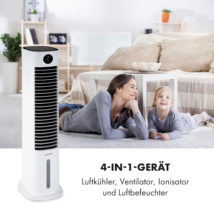 Skytower Grand Smart Luftkühler 80W 480 m³/h 8 Liter mobil Weiß