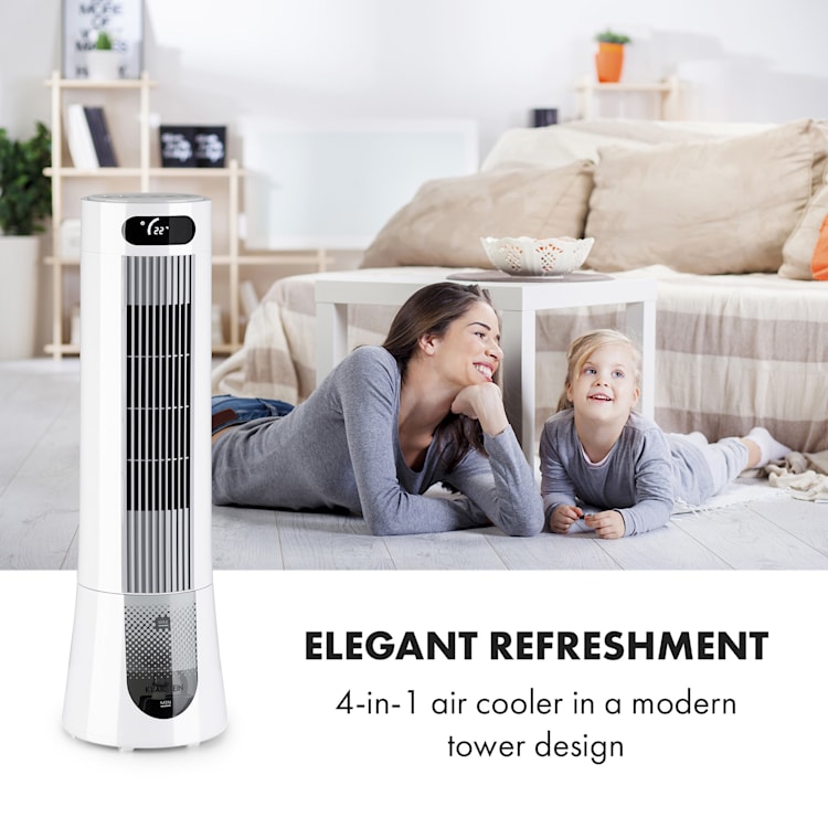 Skyscraper Frost Climatizador evaporativo 45 W 7 litros 2 bloques refrigeración Móvil Blanco