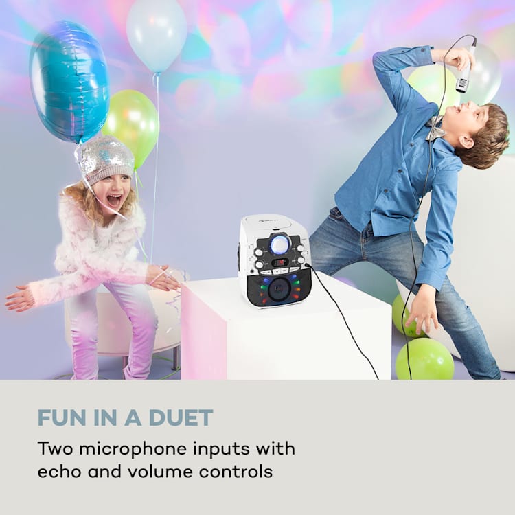 StarMaker 2.0, zestaw karaoke, funkcja Bluetooth, odtwarzacz CD, mikrofon