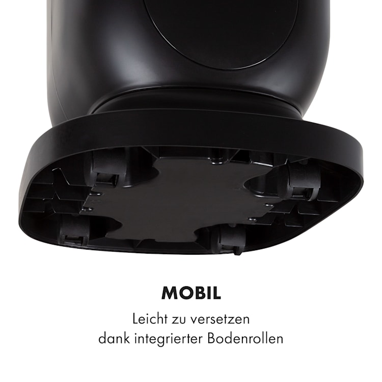 Polar Tower Smart Ventilator Luftkühler 7L 85W Fernbedienung 5x Eispack Schwarz