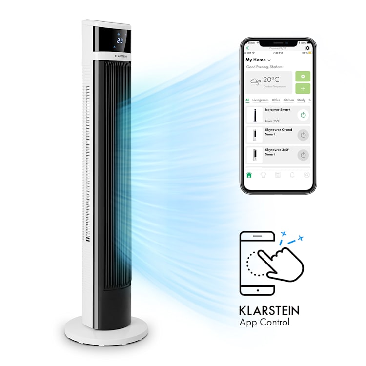 Icetower Smart staande ventilator 45 watt app-bediening