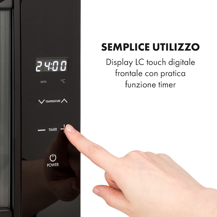 Mega Jerky, Essiccatore, display touch LC, timer, 50-80°C, 650W