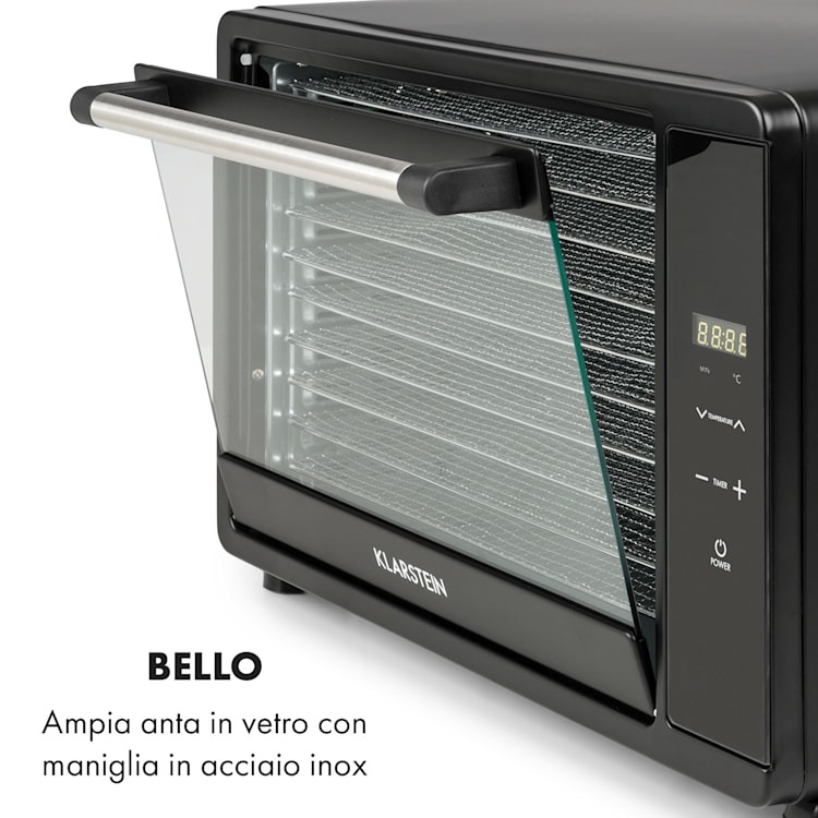 Mega Jerky, Essiccatore, display touch LC, timer, 50-80°C, 650W