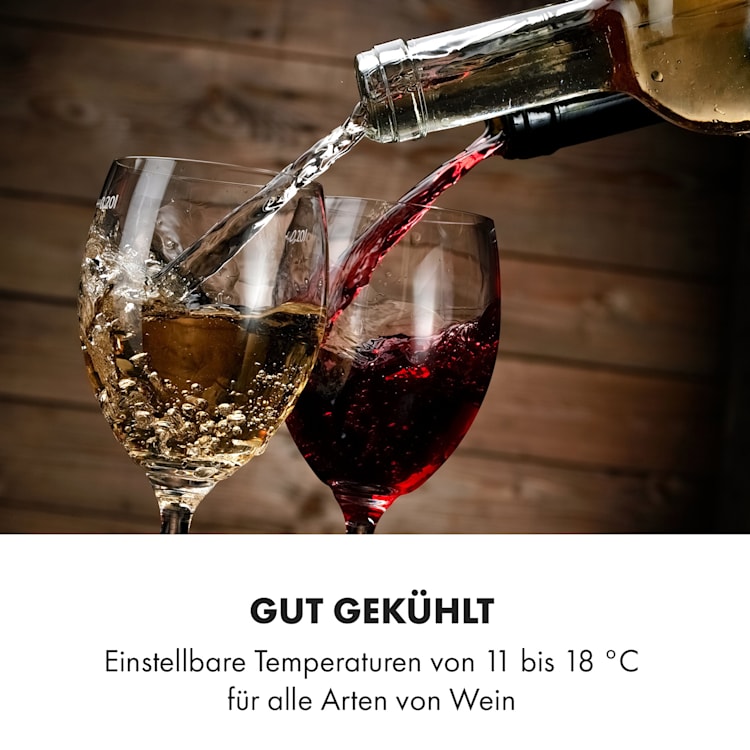 Reserva 12 Uno Weinkühlschrank 12 Flaschen 31 Liter Edelstahl 1 Kühlzone | 12 Flaschen