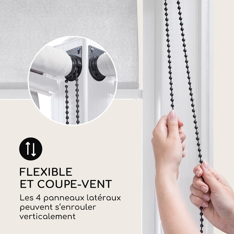 Pantheon Cortina, pavillon avec toit, 3 x 4 m, 4 panneaux latéraux 3 x 4 m | Blanc | Gris Clair