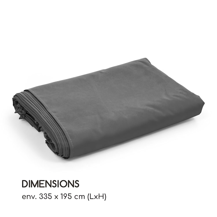Pantheon Solid Sky Parois latérales pour pergola 3x3 4 pièces140g/m² 3 x 4 m | Gris Foncé