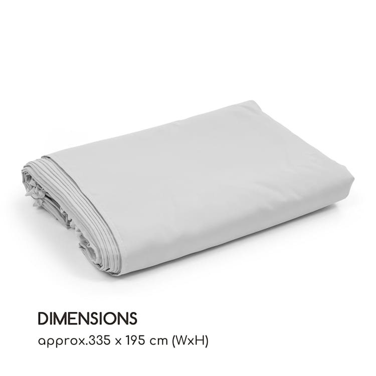 Pantheon Solid Sky, pavilon oldalfalai 3 × 4, 4 db, 140 g / m² 3 x 4 m | Galamb szürke