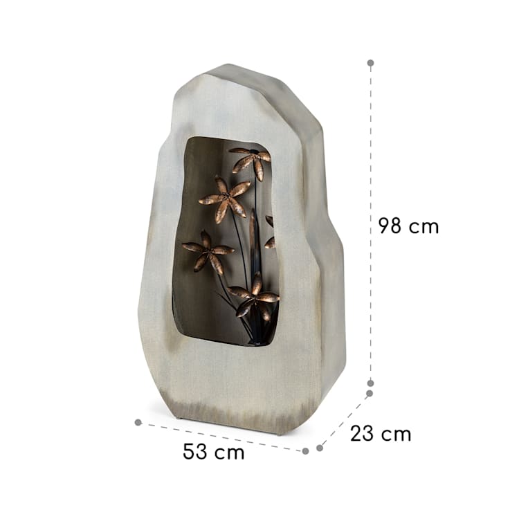 Garden Fountain Athena, fântână decorativă, 53 x 98 x 23 cm, material: zinc metalic