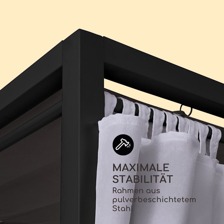 Eremitage Double Lux Sonnenliege 4 Liegepositionen 2 Personen 6 cm Polster Dunkelgrau