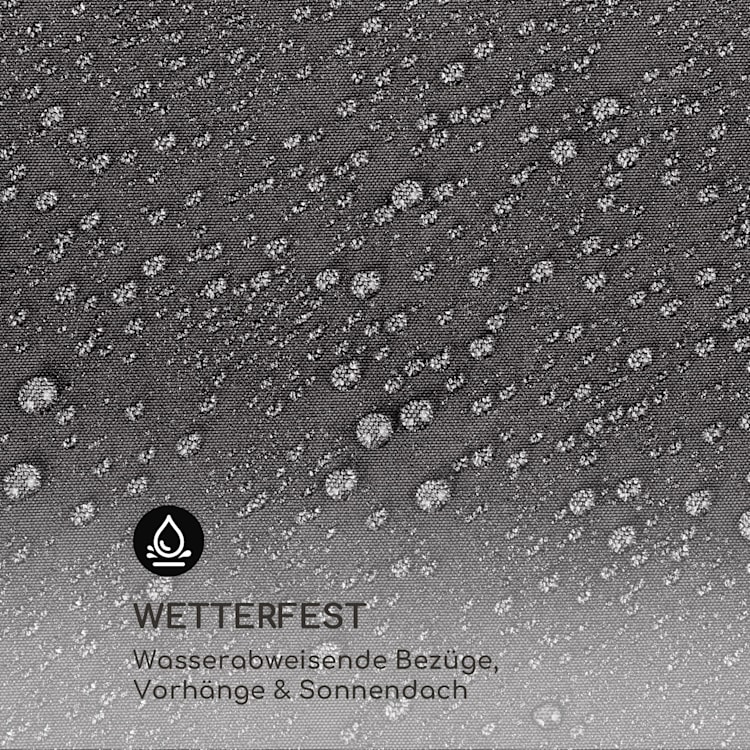 Eremitage Double Lux Sonnenliege 4 Liegepositionen 2 Personen 6 cm Polster Dunkelgrau