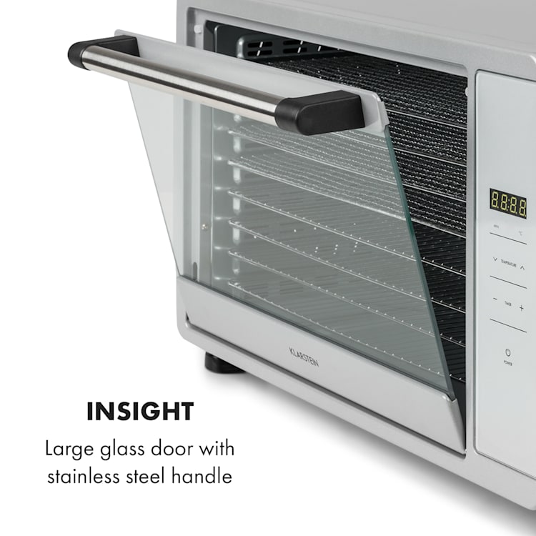 Déshydrateur alimentaire Mega Jerky 650 W 35-80 °C écran tactile LCD minuterie 8 niveaux Argent
