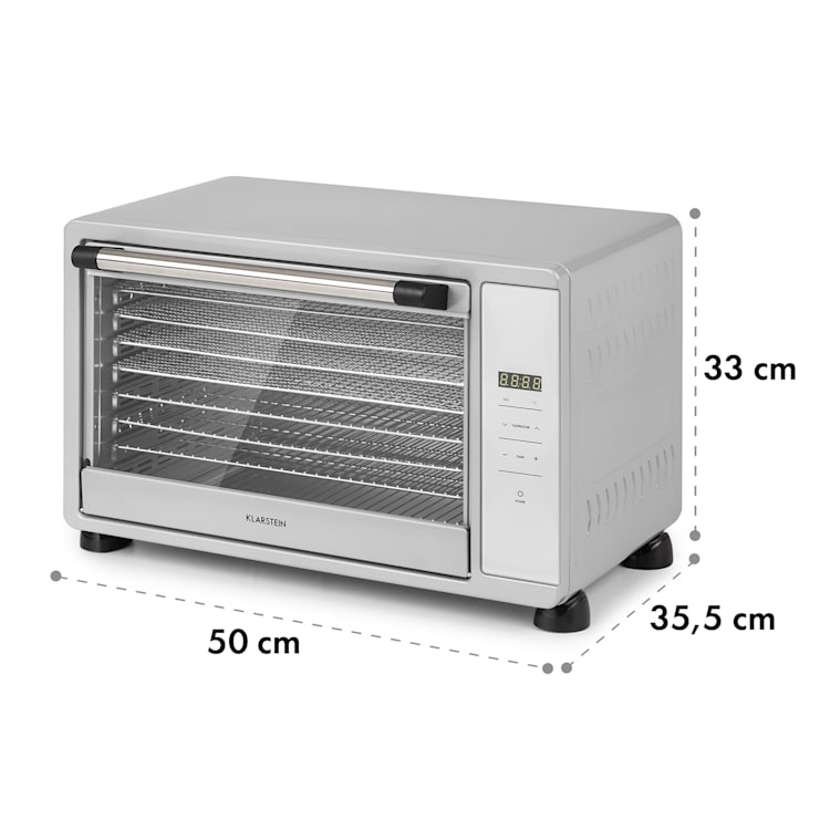 Déshydrateur alimentaire Mega Jerky 650 W 35-80 °C écran tactile LCD minuterie 8 niveaux Argent