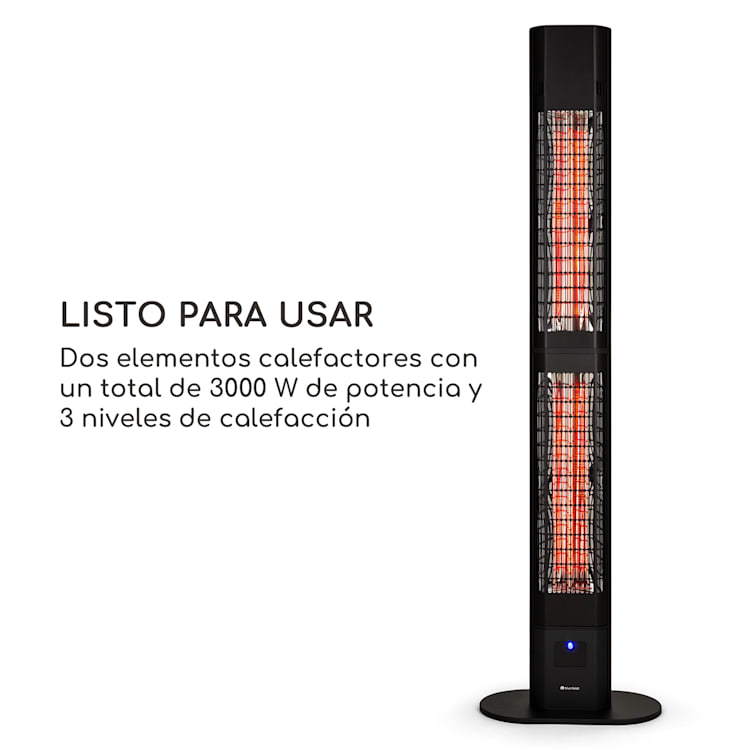Heat Guru 3000 calefactor radiante 3000W IP54 exterior control remoto 
