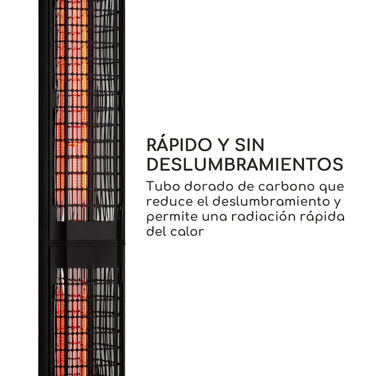 Heat Guru 3000 calefactor radiante 3000W IP54 exterior control remoto 