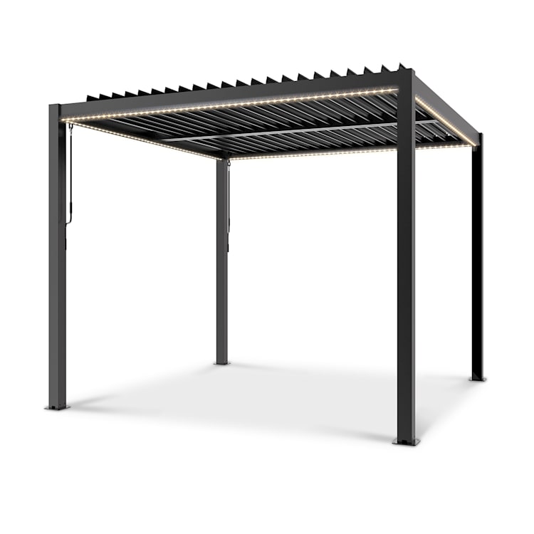 Pantheon Climax Ambient 3x3 m 4 esquineros Techo bioclimático 3 x 3 m | Negro