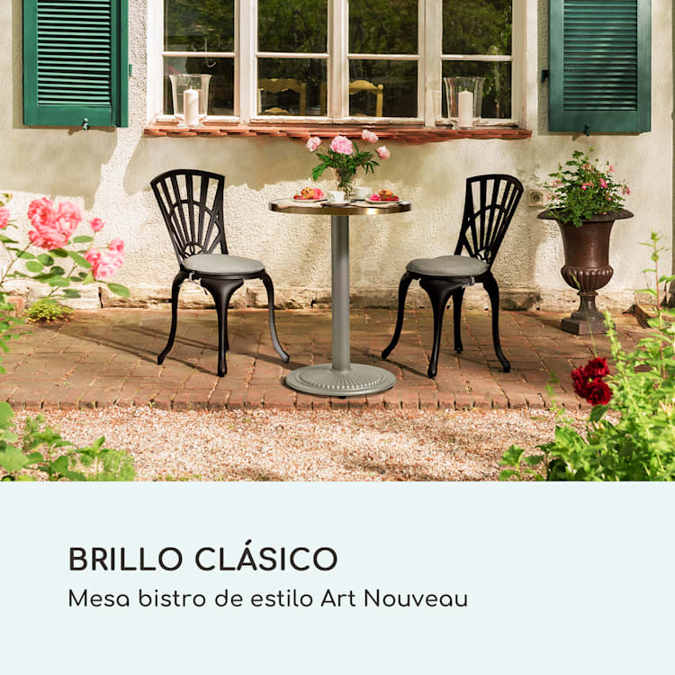 Patras Jewel Mesa de mármol Modernista Ø: 57,5 cm Alto: 75 cm Pata de hierro fundido Gris