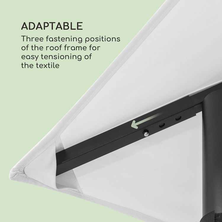 Mondo, záhradný altánok, párty stan, 3 x 3 m, oceľ, polyester 3 x 3 m | Šedá