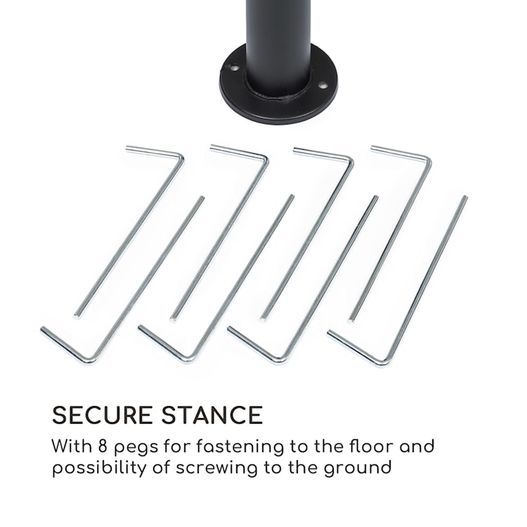 Mondo, záhradný altánok, párty stan, 3 x 3 m, oceľ, polyester 3 x 3 m | Šedá