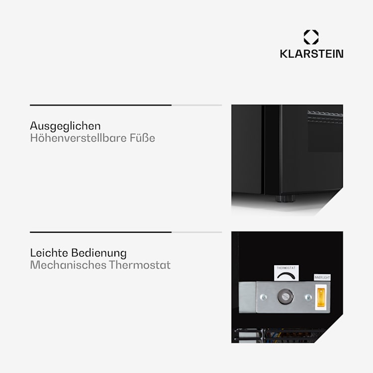 IceAge 88 Gefrierschrank 88 Liter EEK E 3 Etagen Thermostat Glasfront 88 Ltr | Schwarz