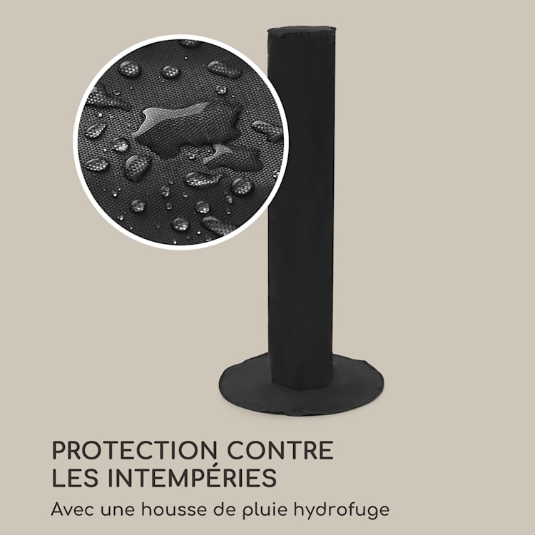 Cheminée à l'éthanol Fiamme Pila brûleur en acier inoxydable 0,5 litre 4-5 h de combustion Noir