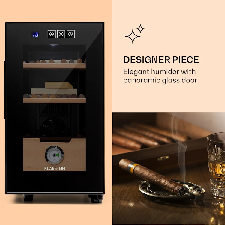El Presidente 23 Humidor 45 W Touch beech wood 23L LED Black